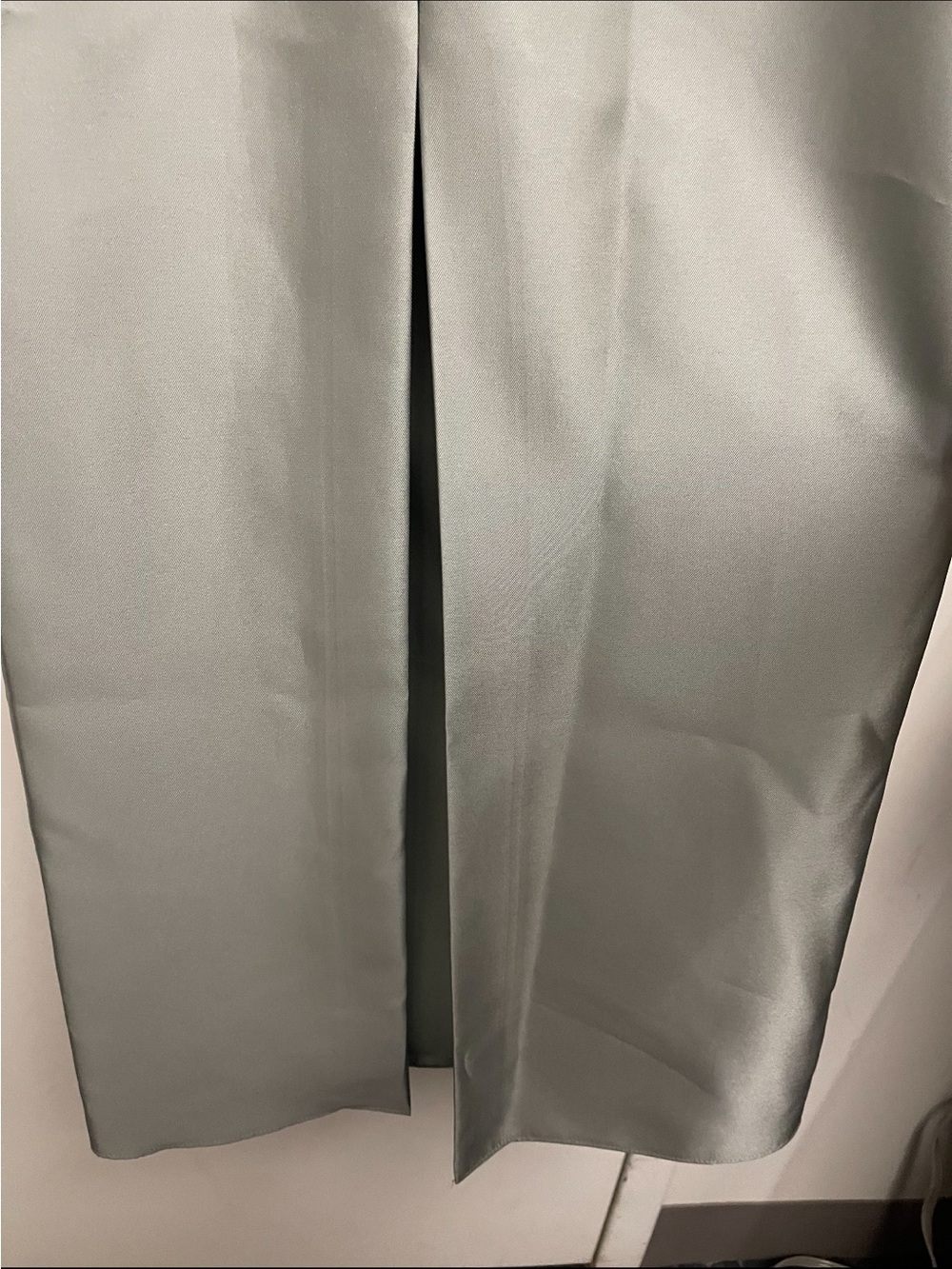 Alfred Sung- Satin Olive Maxi Dress NWT - Picture 9 of 11